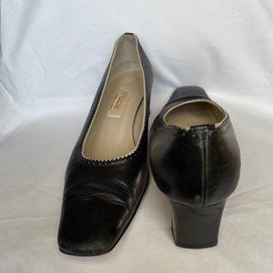 Talbots Black Leather Pumps